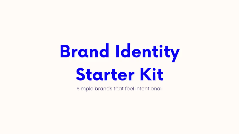 Cover image for Brand Identity Starter Kit