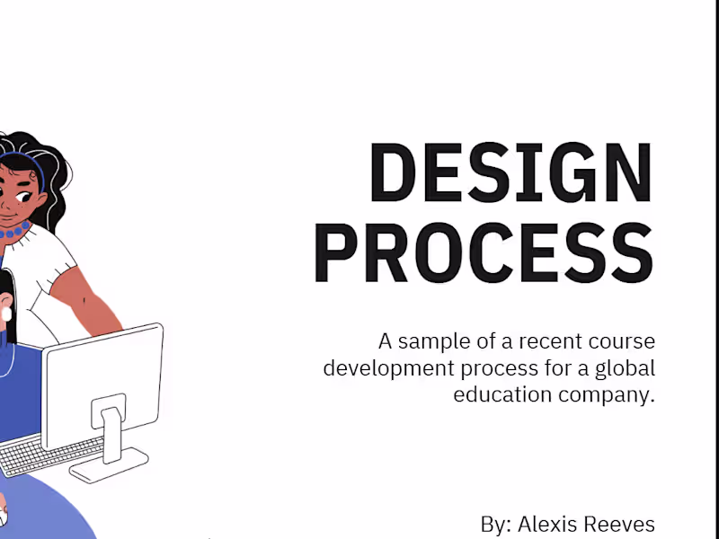 Cover image for My design process for instructional design