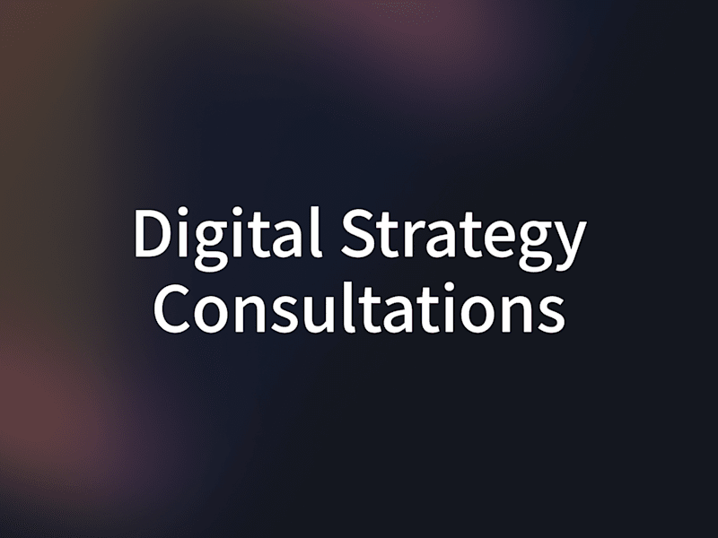 Cover image for Digital Strategy Consulting