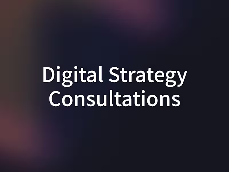 Cover image for Digital Strategy Consulting