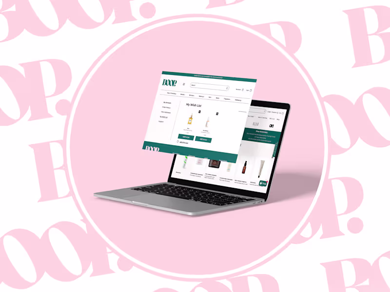 Cover image for Boop - Website design for Luxury Beauty Products Outlet