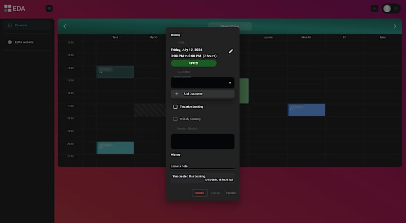 Cover image for Studio EDA — Custom Booking System for Dance Academy