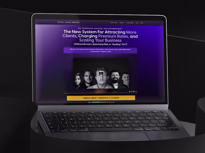 Cover image for Premium Ghostwriting Course Sales Page Design