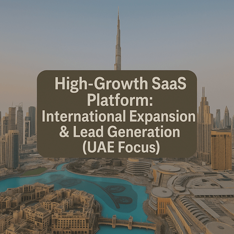 Cover image for Digital Marketing Strategy for SaaS Expansion in UAE