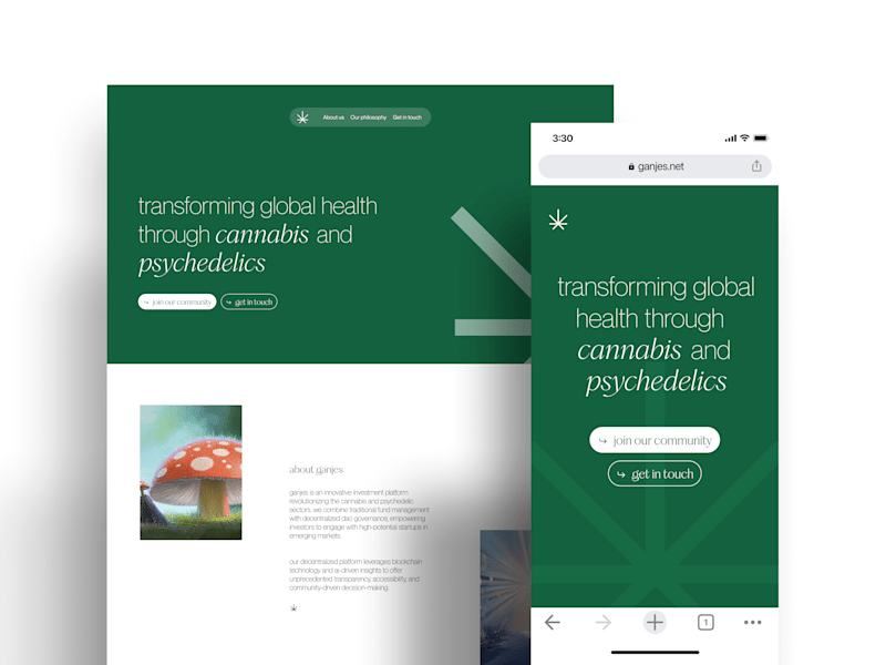 Cover image for Ganjes: Landing page