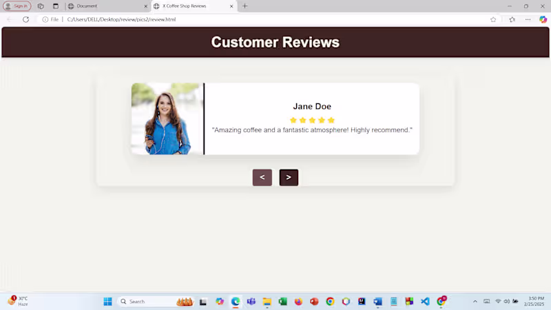 Cover image for sample review page