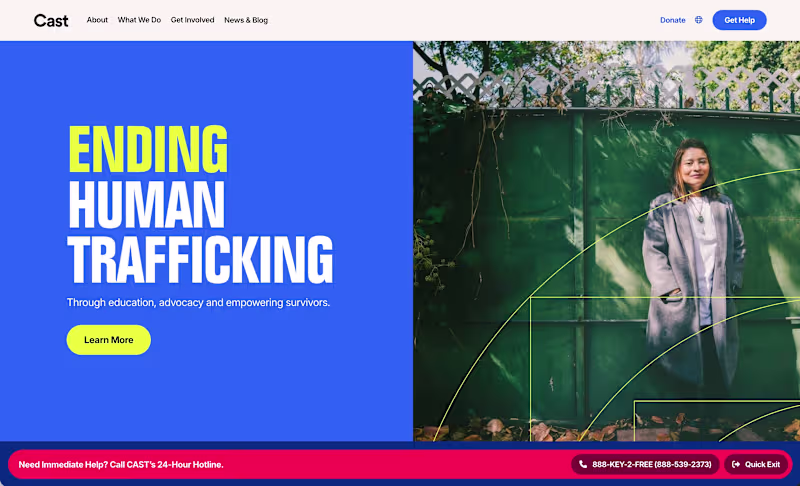 Cover image for Recent site launch for Cast LA. Designed by Ghost Note (http...