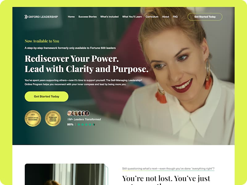 Cover image for Self-Managing Leadership® online programme