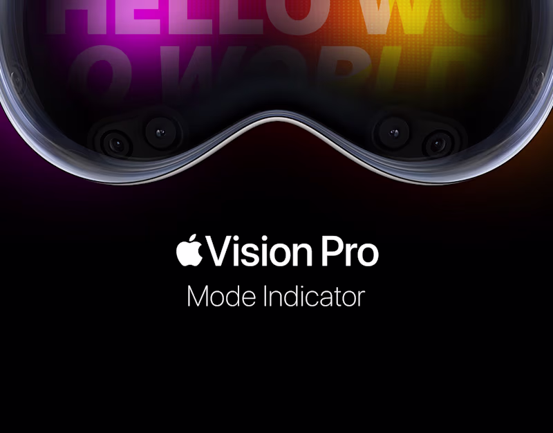 Cover image for Vision Pro Mode Indicator Concept