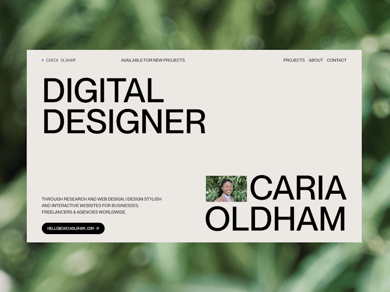 Cover image for Portfolio Website for Webflow Developer