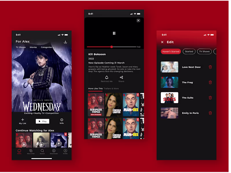 Cover image for Netflix App Redesign