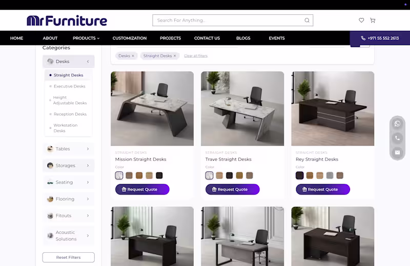 Cover image for Project Name: MrFurniture – Custom Office Furniture Solution...
