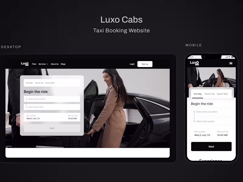 Cover image for Taxi Booking