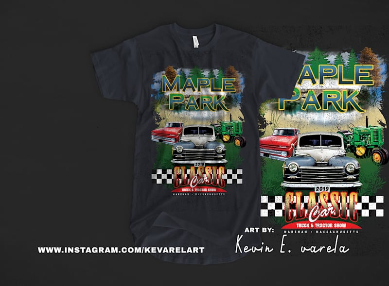 Cover image for Classic Car T-shirt Design : Behance