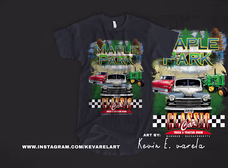 Cover image for Classic Car T-shirt Design : Behance