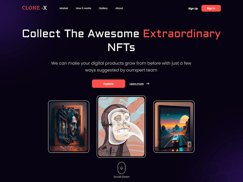 Cover image for CLONE-X Landing Page