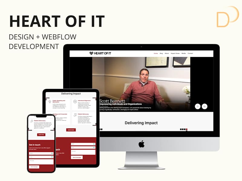 Cover image for Heart Of It | Web Design + Webflow Development