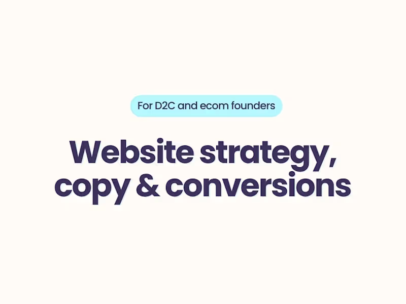 Cover image for Research-led, conversion-driven website copywriting