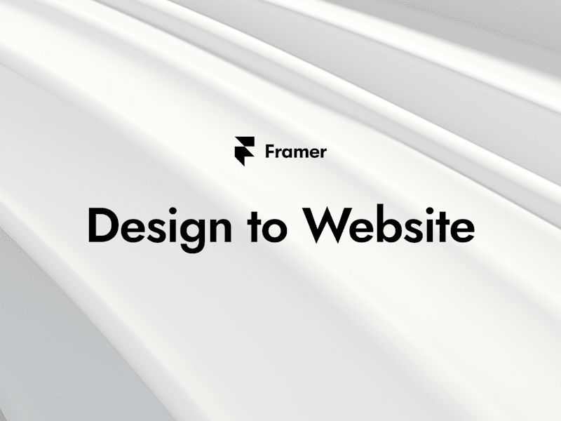 Cover image for Framer website from your design file