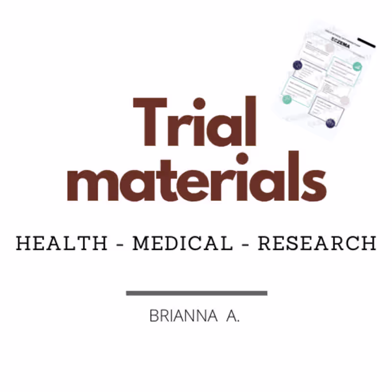 Cover image for Submission of trial materials