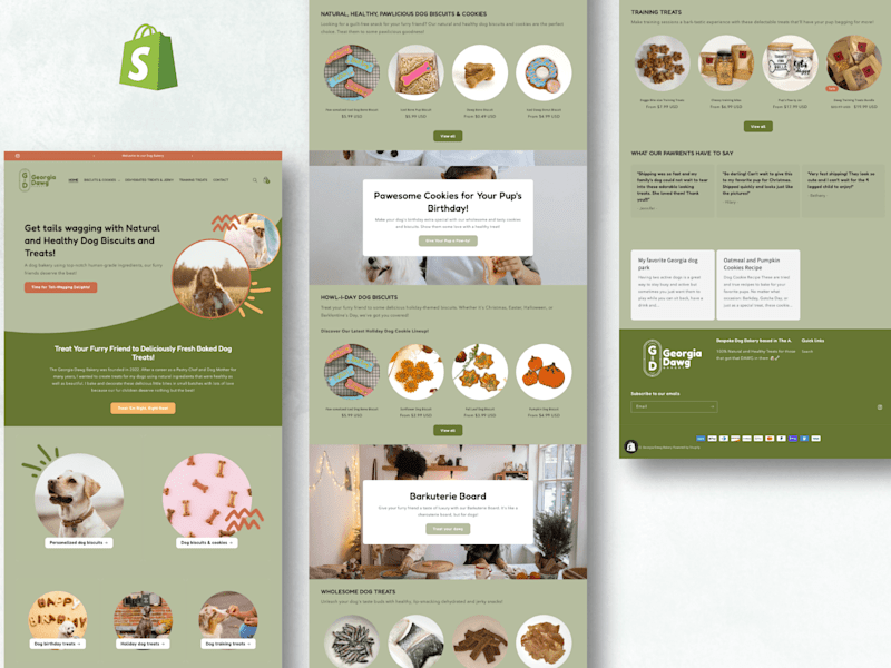 Cover image for Georgia Dawg Bakery | Shopify Redesign
