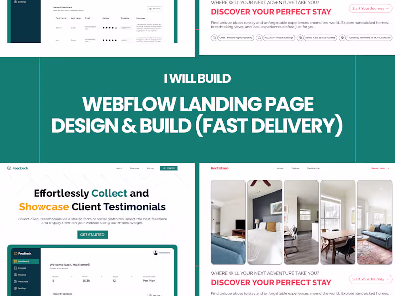Cover image for Webflow Landing Page Design & Build (Fast Delivery)