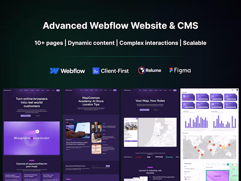 Cover image for Advanced Webflow Website & CMS