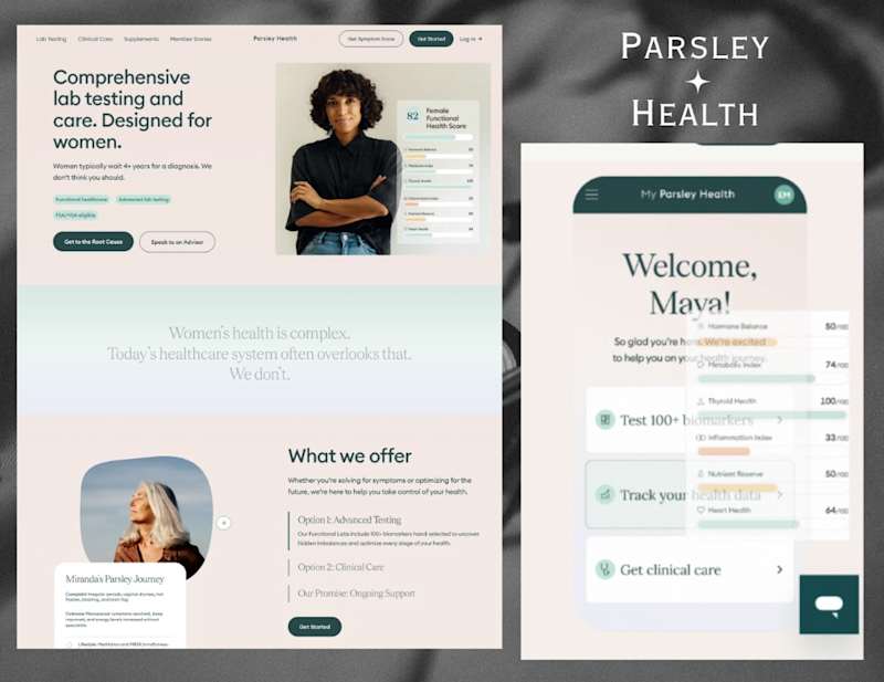 Cover image for Parsley Health Digital Experience Redesign