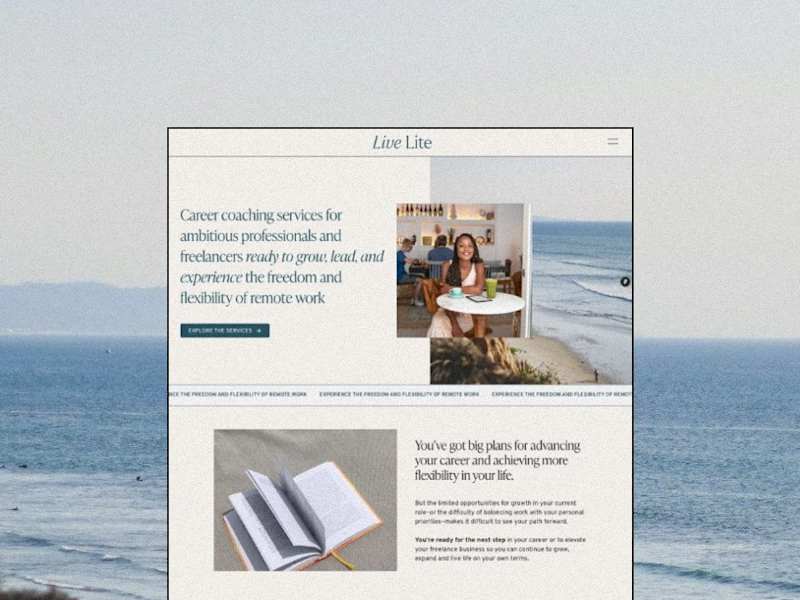Cover image for Framer Website Design for A Remote Career Coach