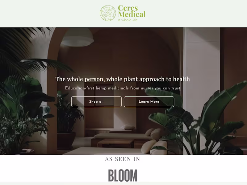 Cover image for Shopify Development for Ceres Medical Store