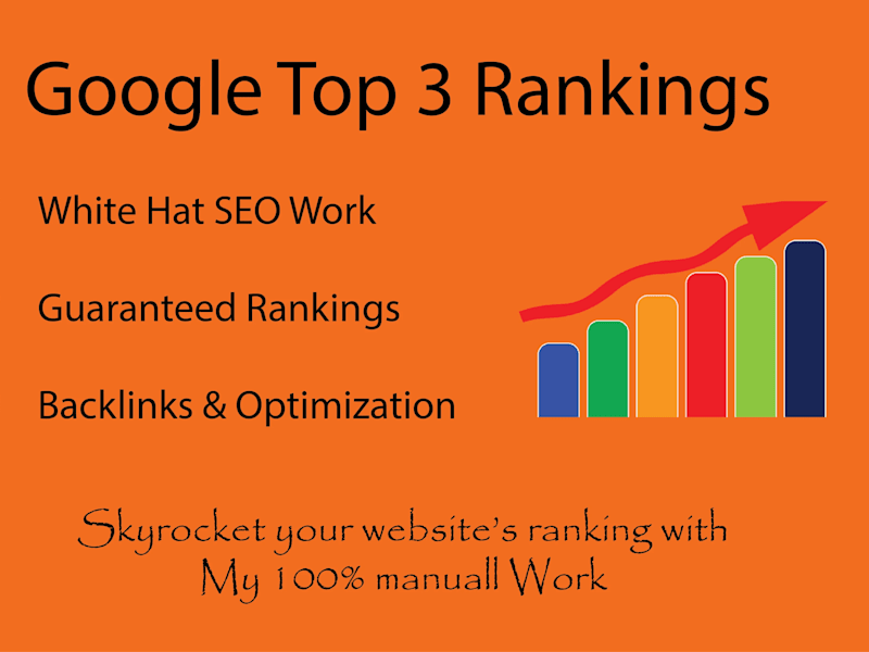 Cover image for Guaranteed top 3 Rankings in SERP - White Hat SEO Services