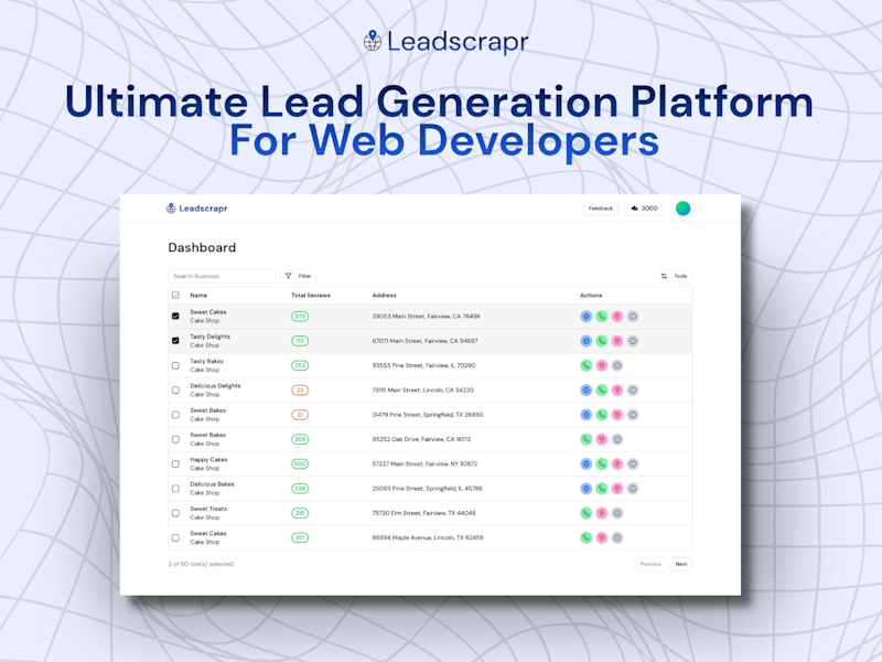 Cover image for leadscrapr - saas landing page