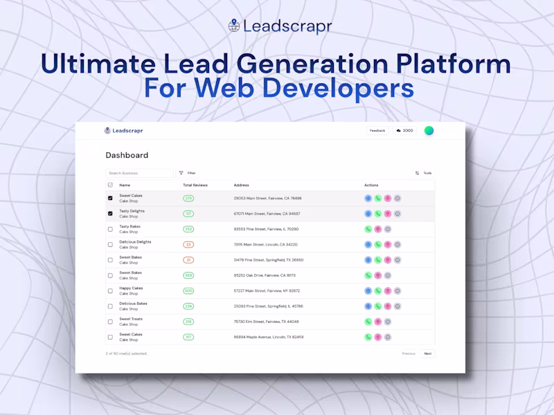 Cover image for leadscrapr - saas landing page
