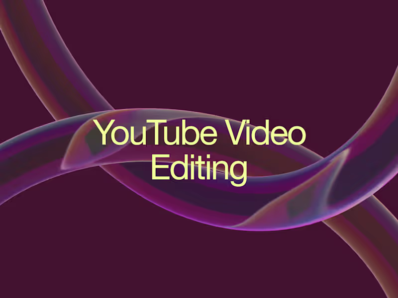 Cover image for Video Editing for YouTube