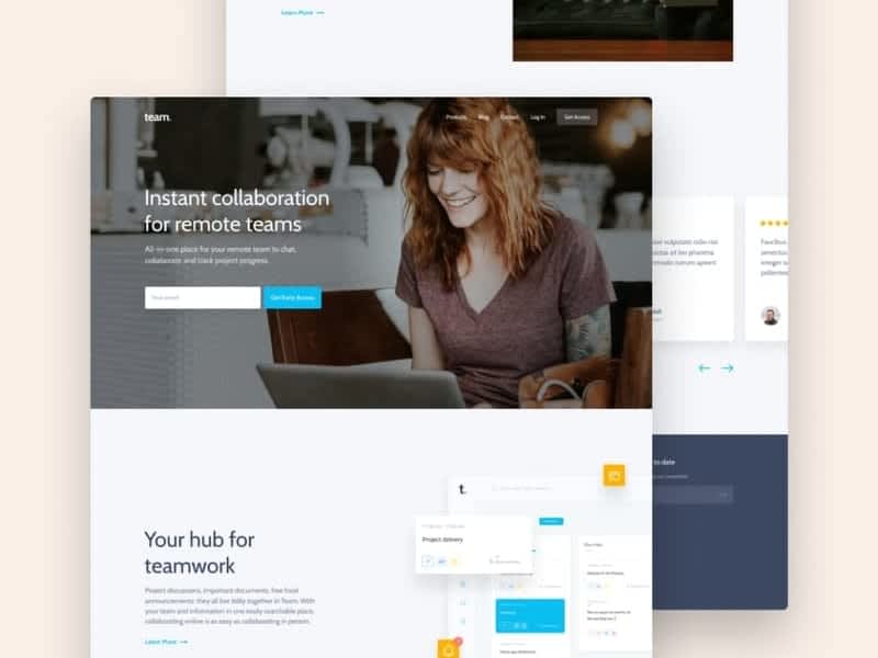 Cover image for Team App Website Design + Development