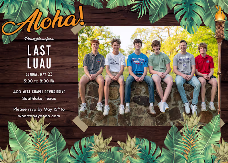 Cover image for invitation design