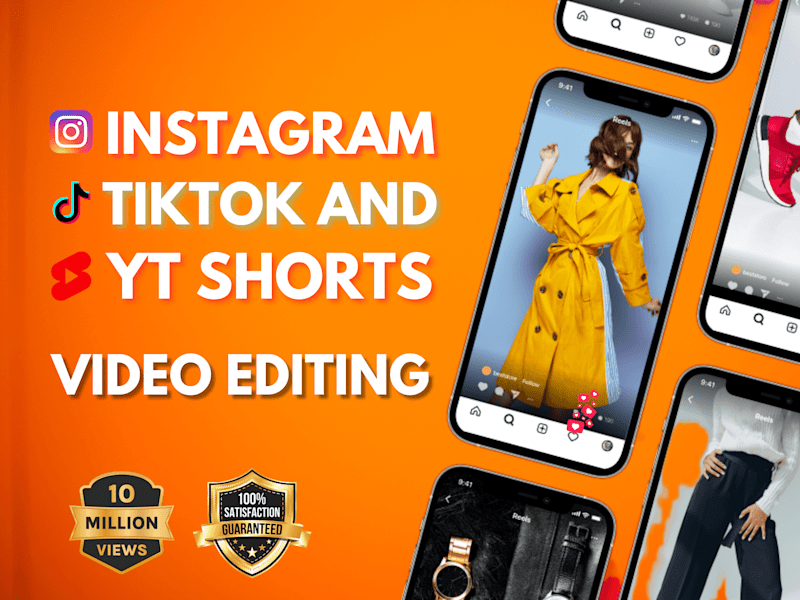 Cover image for I will do expert editing for Instagram reels, TikTok, and YT