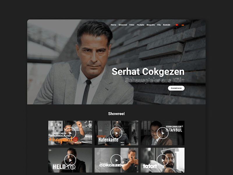 Cover image for Portfolio Website for an Actor