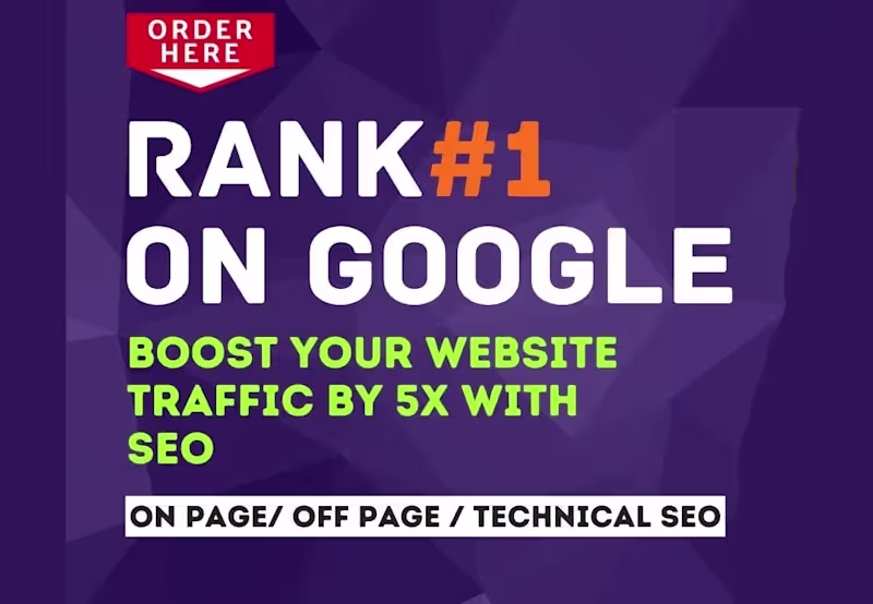 Cover image for Google First Page Ranking Guarantee any Website