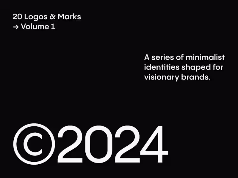Cover image for 20 Logos & Marks © Volume 1