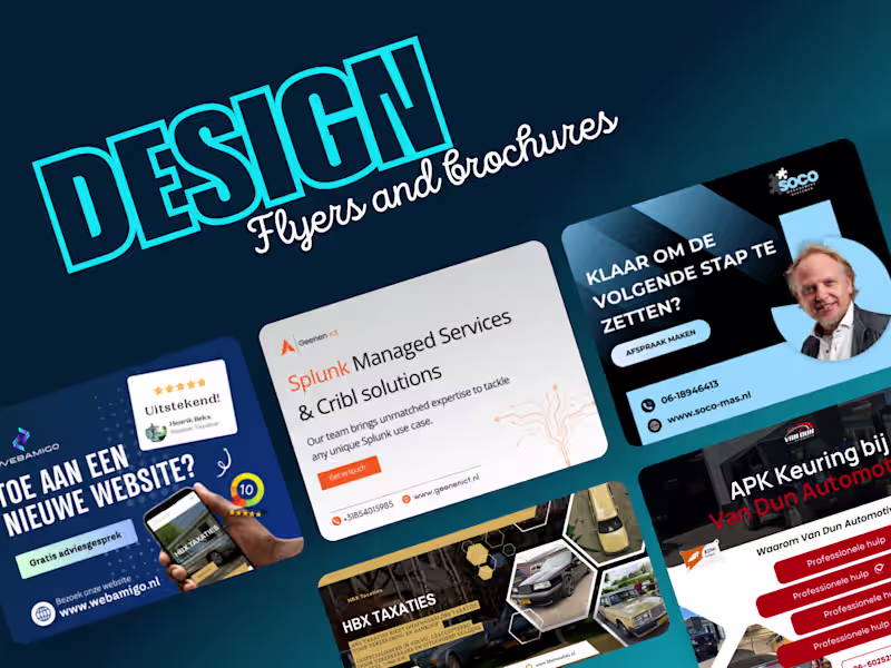 Cover image for Flyers/brochures design