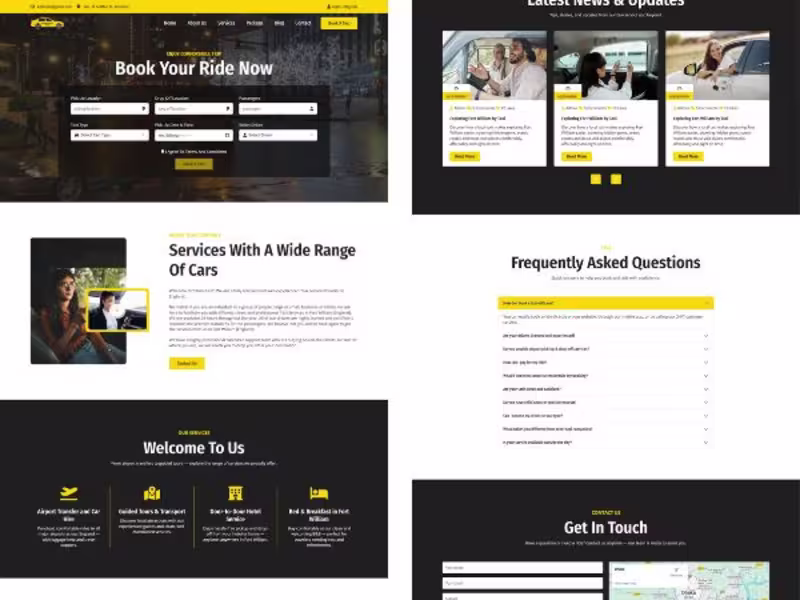 Cover image for Taxi — Front-end Ride Booking Web Application