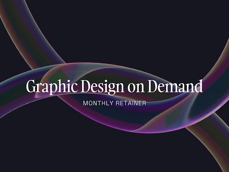 Cover image for Graphic Design On Demand - Retainer