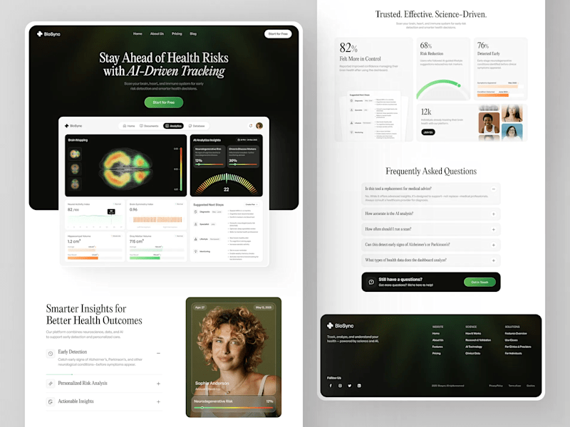 Cover image for Healthcare Landing Page – UI/UX Design & Development