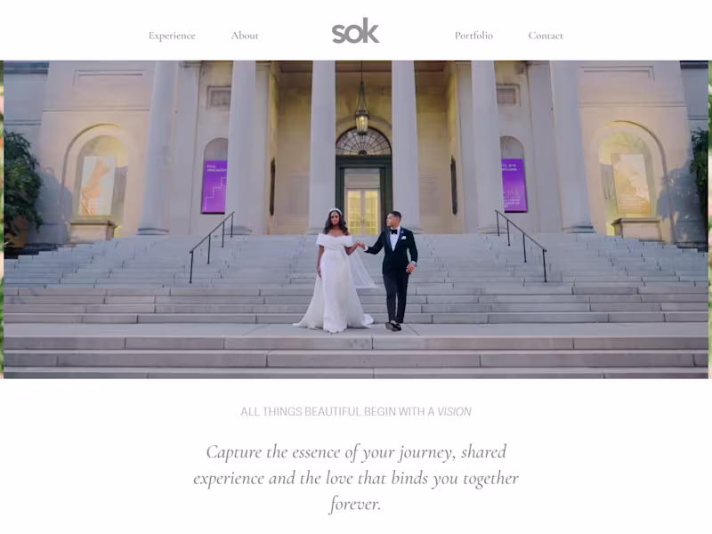 Cover image for Done updates on squarespace website for a destination weddin...