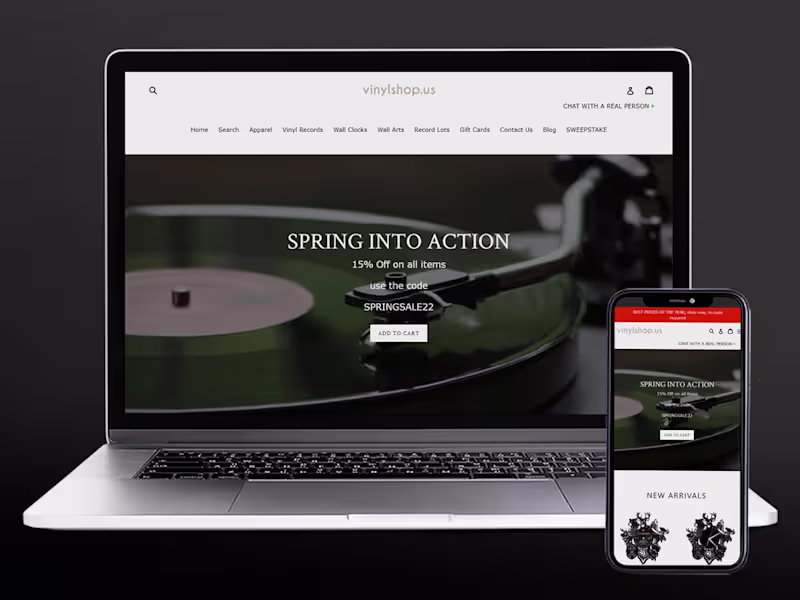 Cover image for Vinyl Records, Wall Clocks, Record Art, Jewelry, Unique Gift Id…