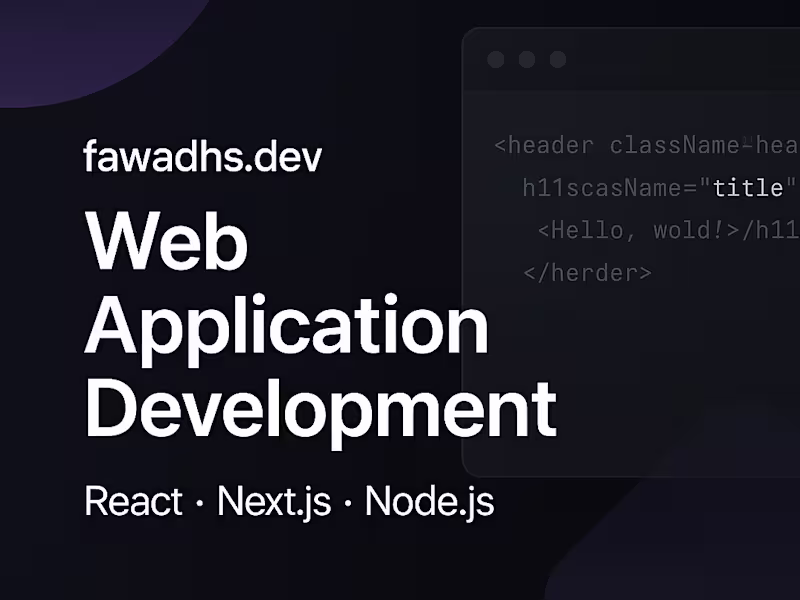 Cover image for Clean, Fast, and Modern Web App Development