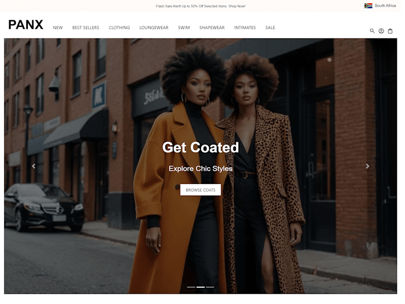 Cover image for PANX Fashion E-Commerce Website