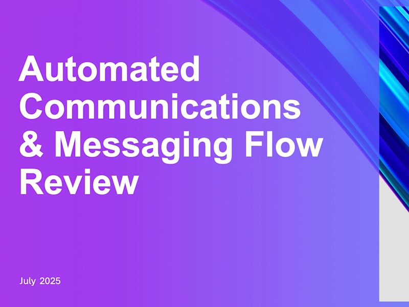 Cover image for  Messaging Flow Audit | CRM & Email Automation Fix