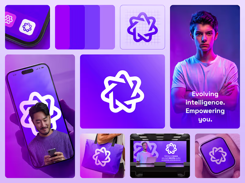 Cover image for Modern AI Logo for Innovative Brands – Available for Purchase!